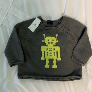 NWT Baby Gap Robot Sweater